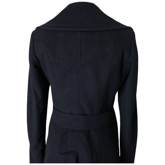Burberry Wool Cashmere Double Breasted Coat In Black Size 4 - Picture 15 of 16